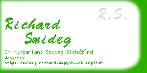 richard smideg business card